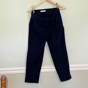 LOFT Rivera Slim Dress Pants Women’s Curvy Fit Ankle Navy Size 4